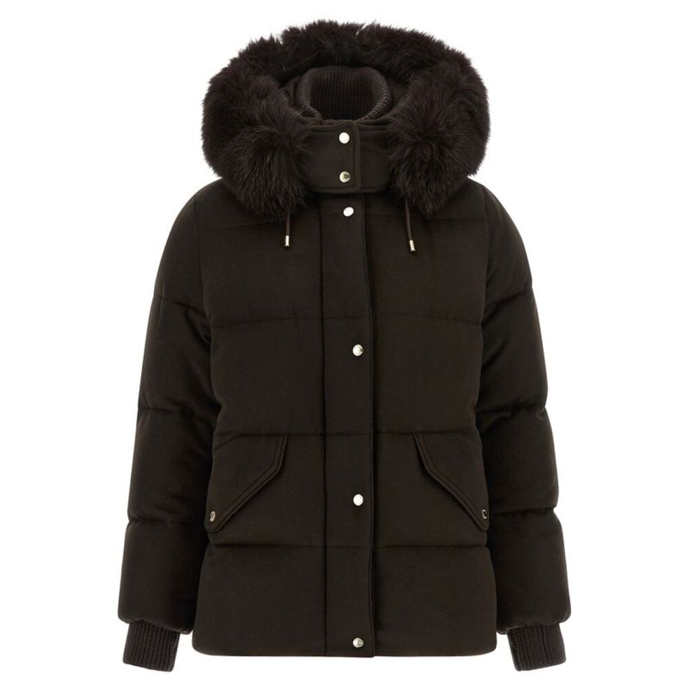 MooRER Brown Wool Full-Length Women's Jacket